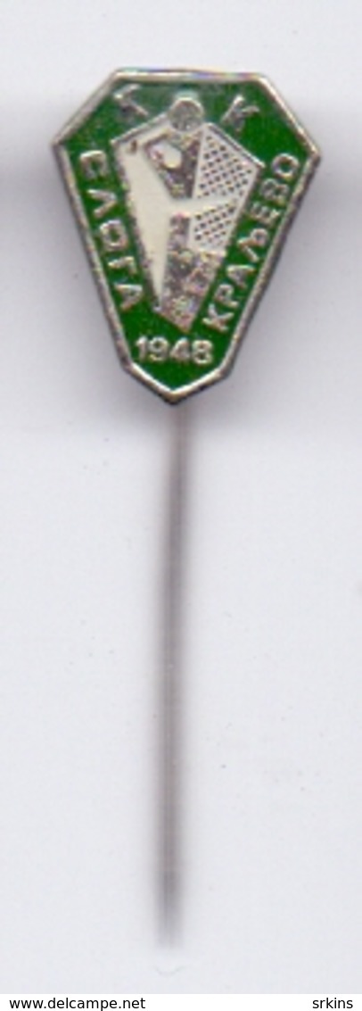 Pin Badge  Basketball Club Sloga Kraljevo Serbia Yugoslavia - Basketball