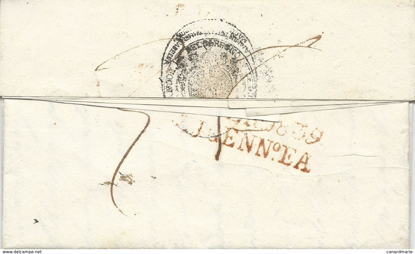 LETTRE 1839 DE PALERMO - 1. ...-1850 Prefilatelia