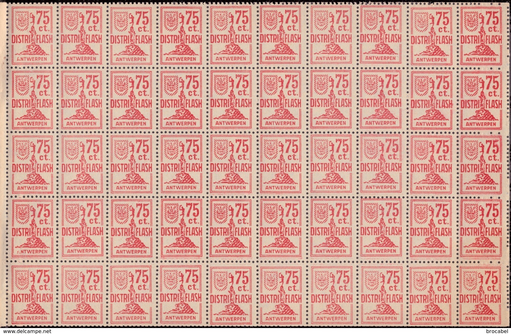 Belgium LO20** Feuille / Sheet De 50 ** -MNH- Distri Flash - Privées & Locales [PR & LO]