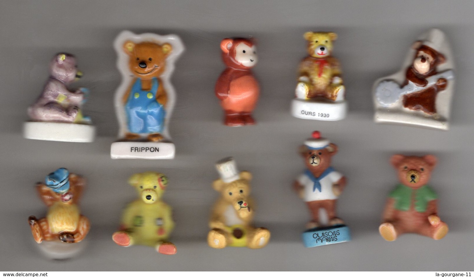 LOT 10 Fèves  OURSONS  Nounours De Différentes Séries - Animales