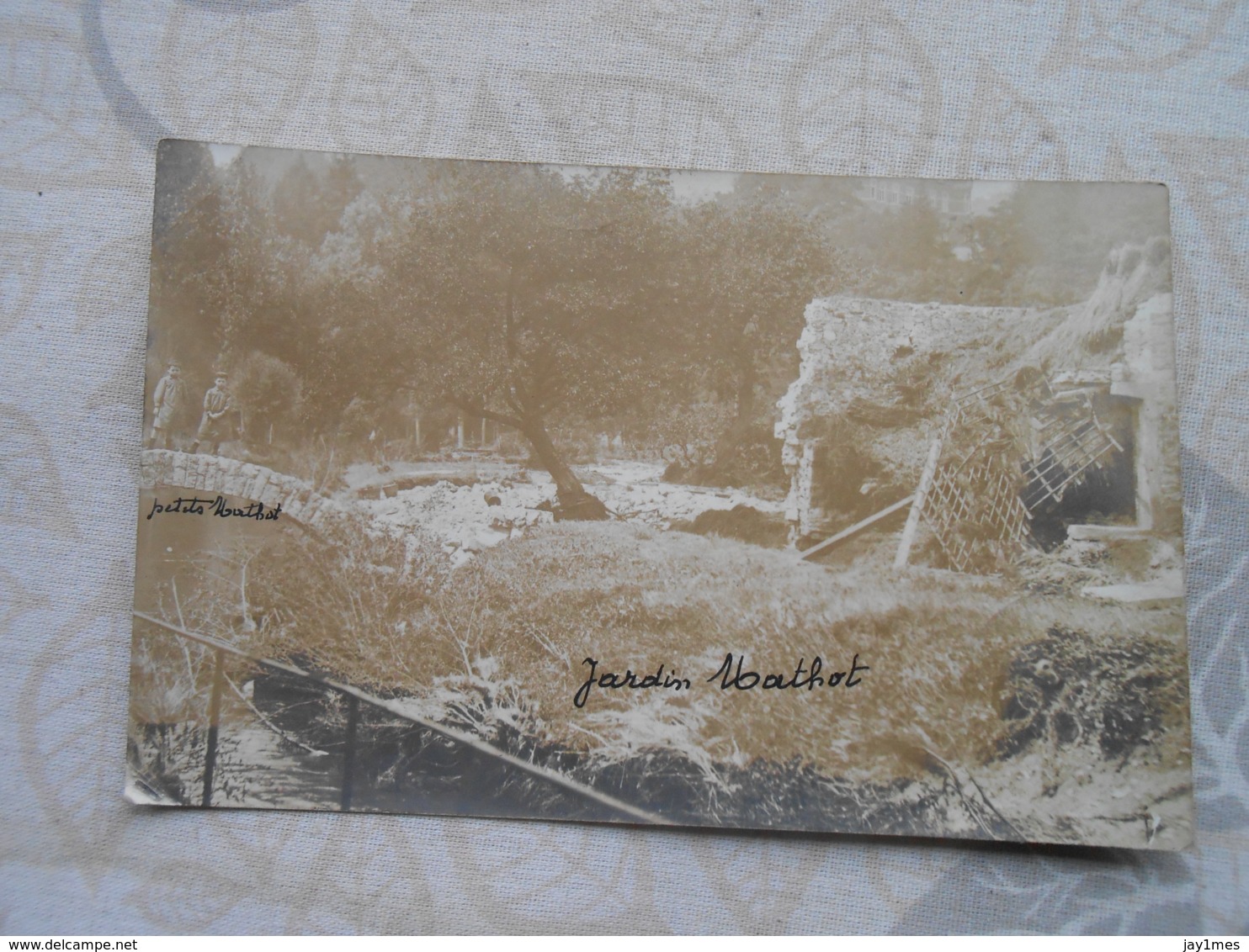 2 Cpa Photo Faulx Andenne Inondation 1910 - Andenne