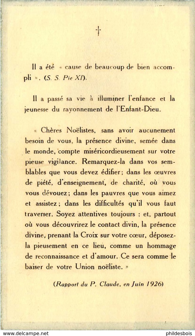 FAIRE PART ACTE DE DECES   R.P Claude ALLEZ Des Augustins De L'assomption - Todesanzeige