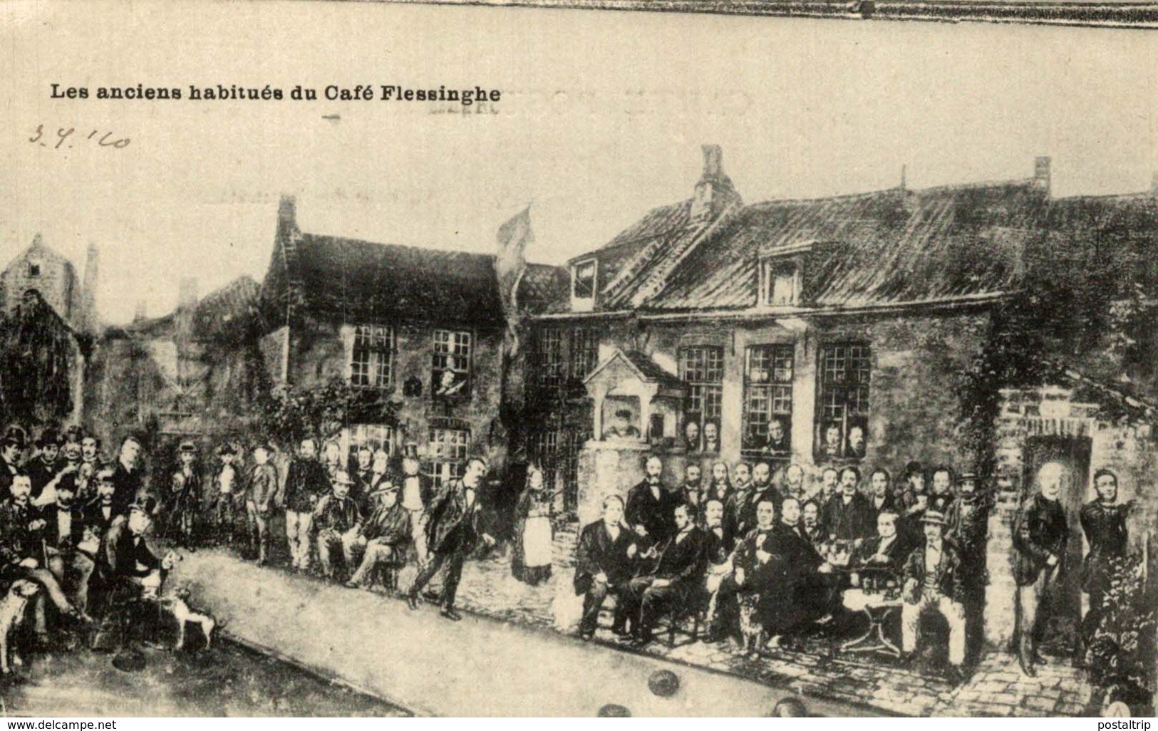 BRUGES - LES ANCIENS HABITUES DU CAFE FLESSINGHE - Brugge