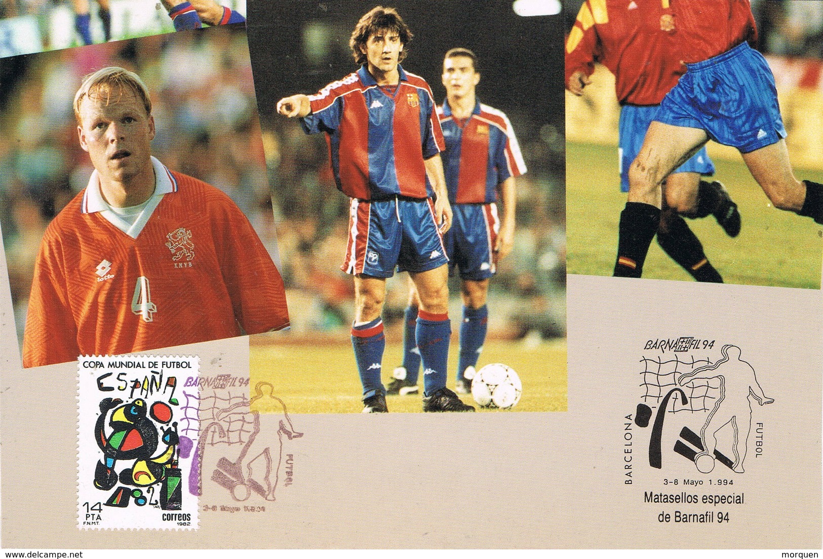 30634. Tarjeta BARCELONA 1994. Barnafil 94. FUTBOL Barça - Cartas & Documentos