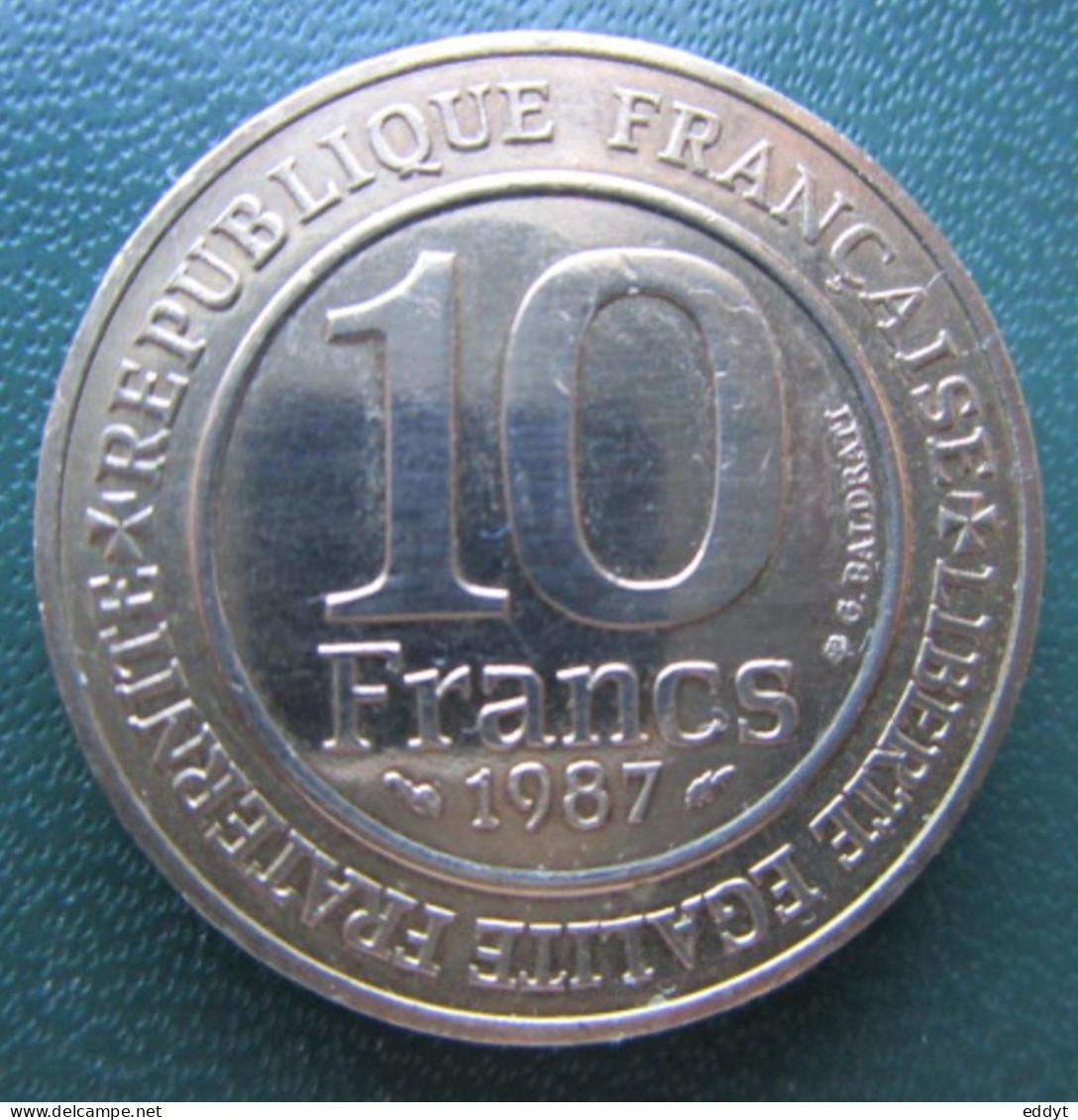 Pièces De 10 Francs  " MILLENAIRE CAPETIEN " 1987 - République Française, NEUVE - 10 Francs