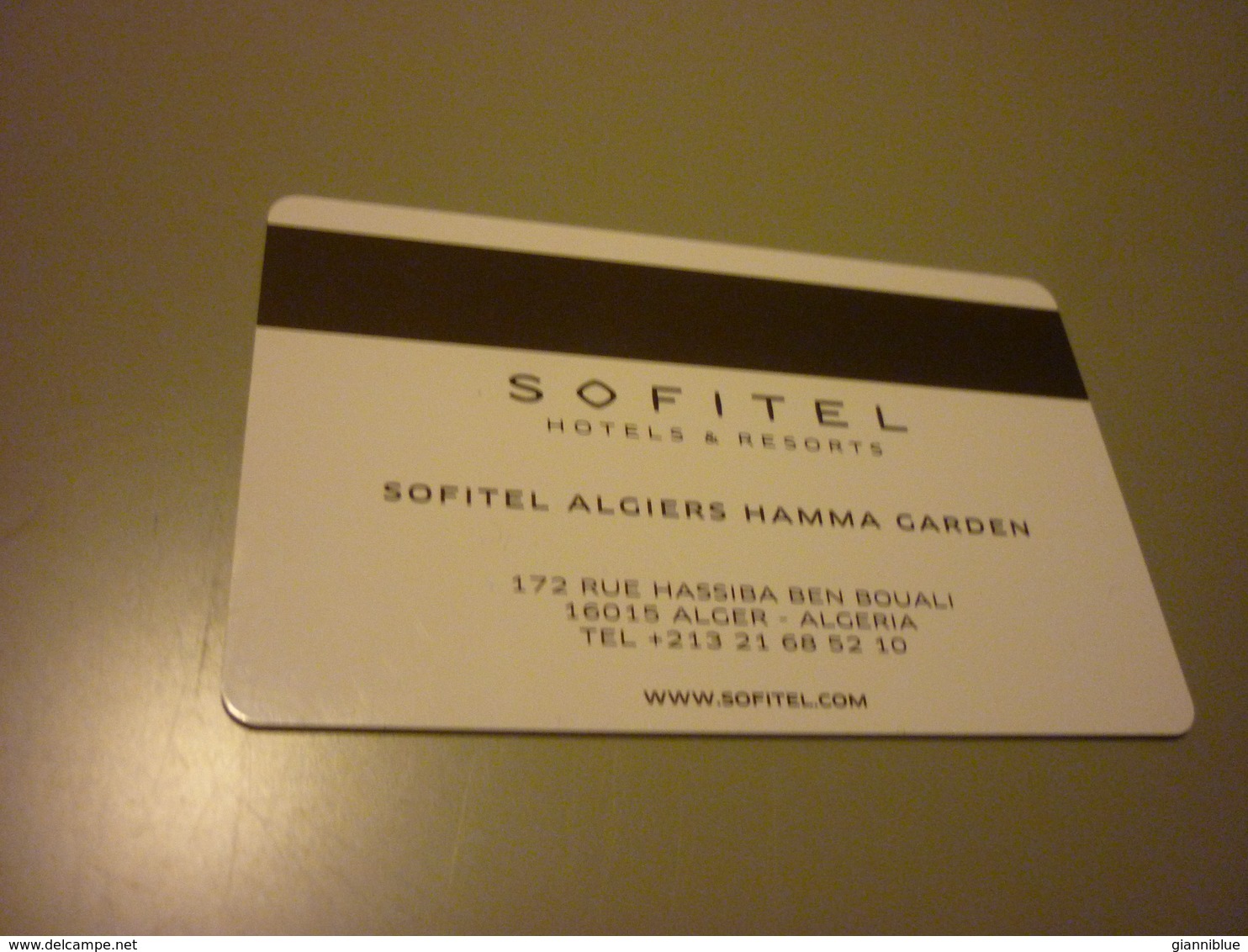 Algeria Alger Sofitel Algiers Hamma Garden Hotel Room Key Card - Cartes D'hotel