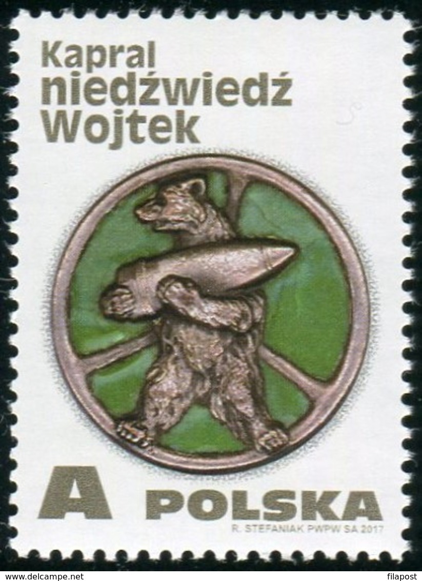 Poland 2017 Carporal Wojtek The Bear Polish Armed Forces MNH** - Ongebruikt