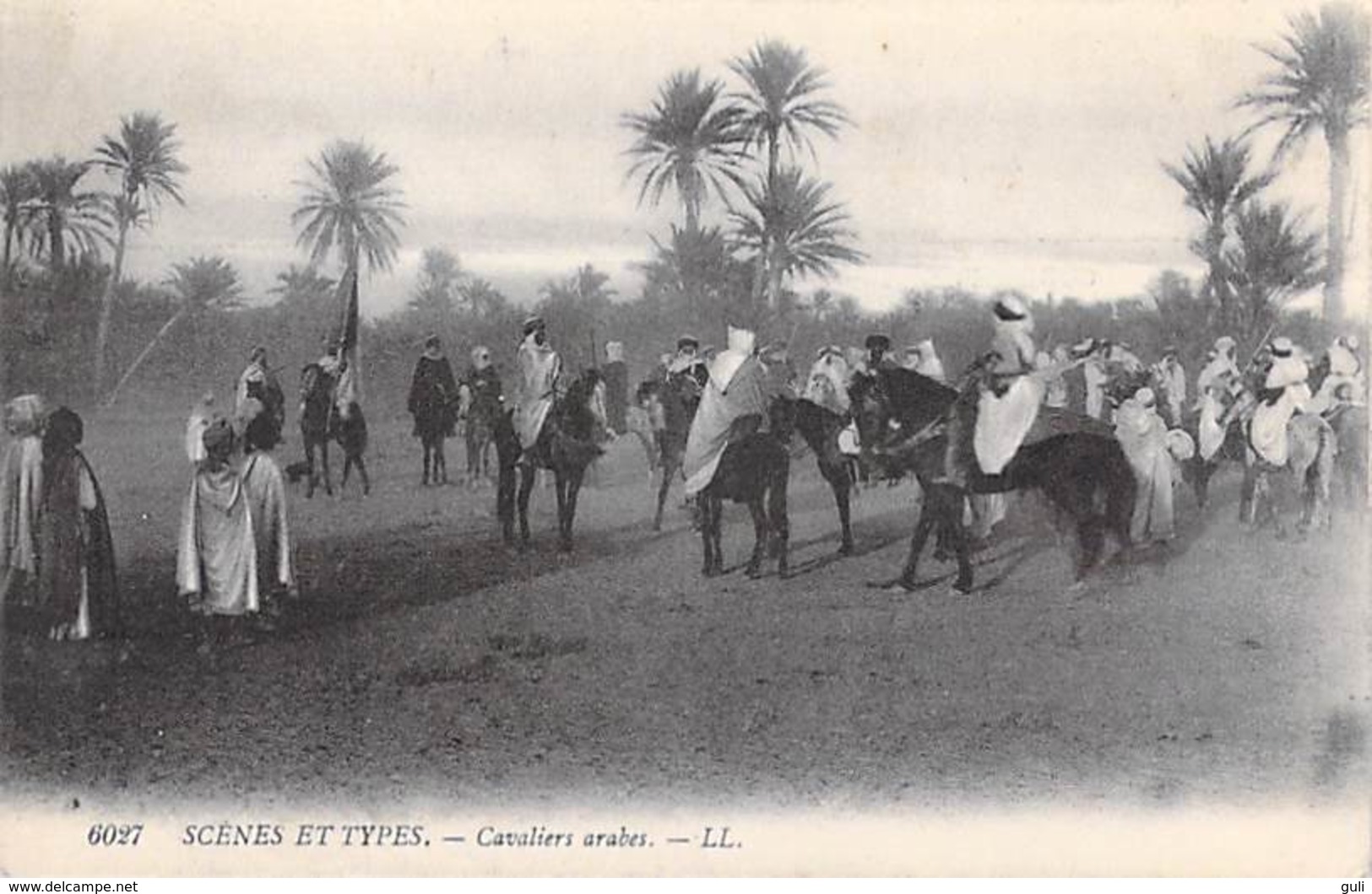 Afrique-Algérie- Scènes & Types  CAVALIERS ARABES  (chevaux Horses) (Editions LL 6027)  *PRIX FIXE - Scènes & Types