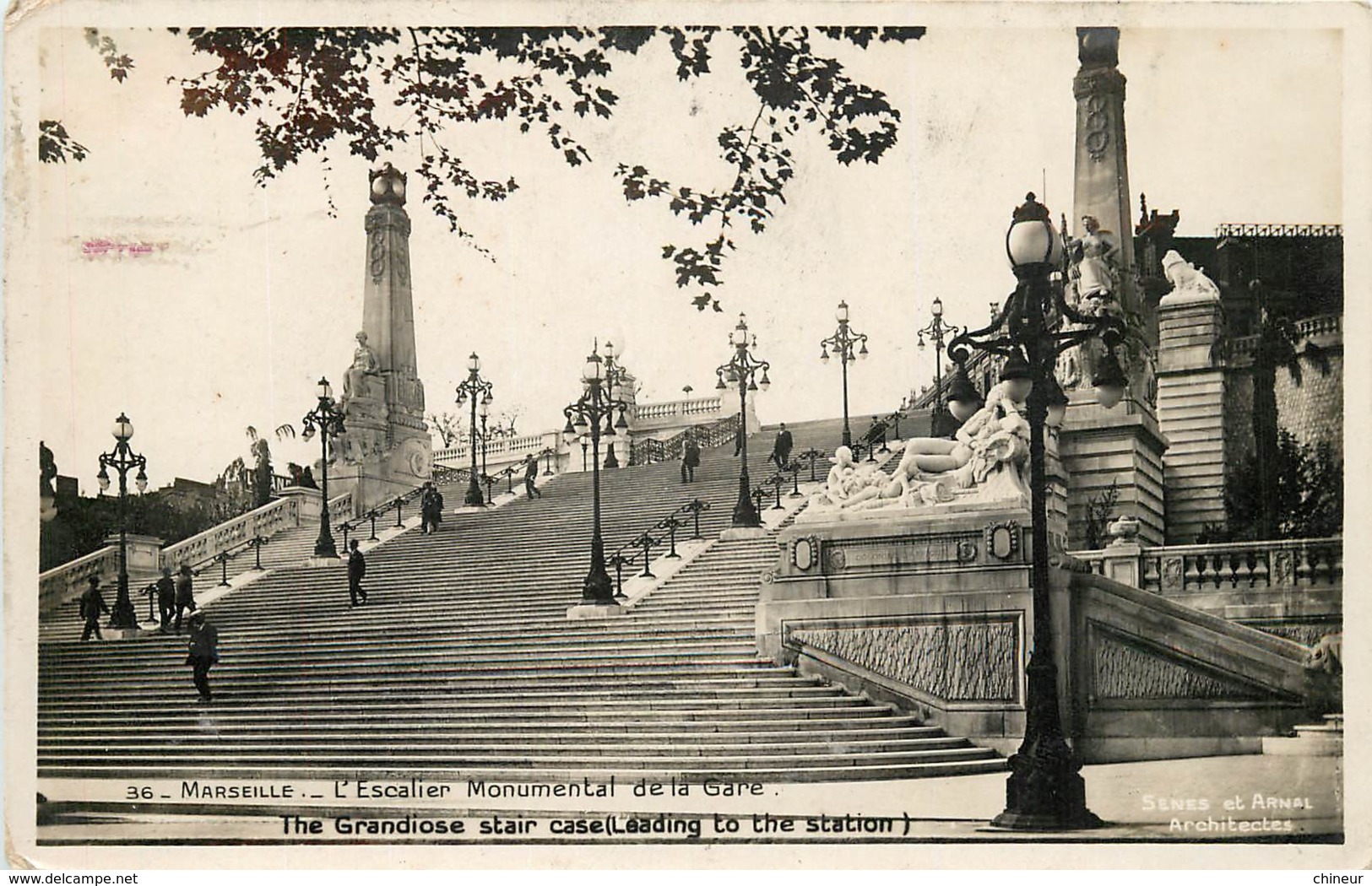 MARSEILLE ESCALIER DE LA GARE - Stazione, Belle De Mai, Plombières