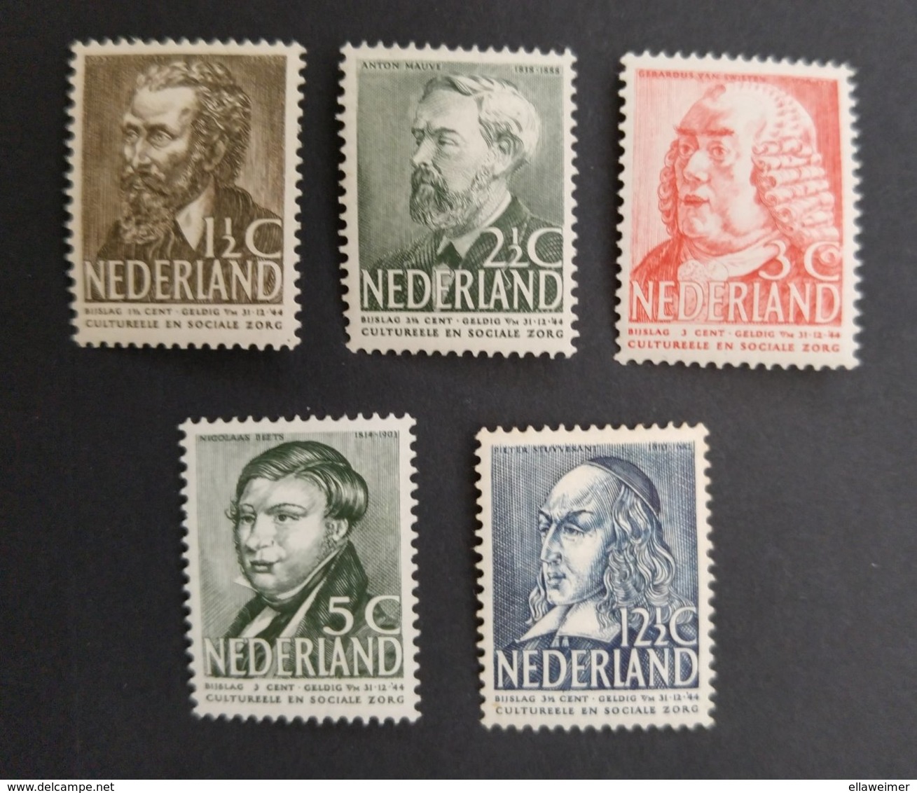 Nederland/Netherlands - Nrs. 318 T/m 322 (1939) (postfris) - Unused Stamps