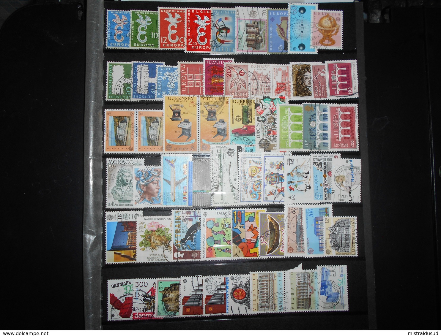 Collection , Europa 90 Timbres Obliteres - Collections (sans Albums)