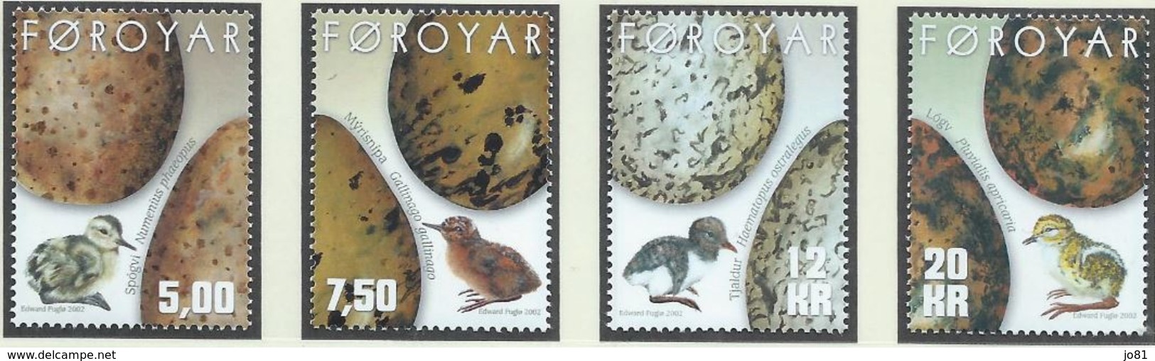 Féroé YT 423-426 XX / MNH Oeuf Egg Oiseau Bird - Faroe Islands