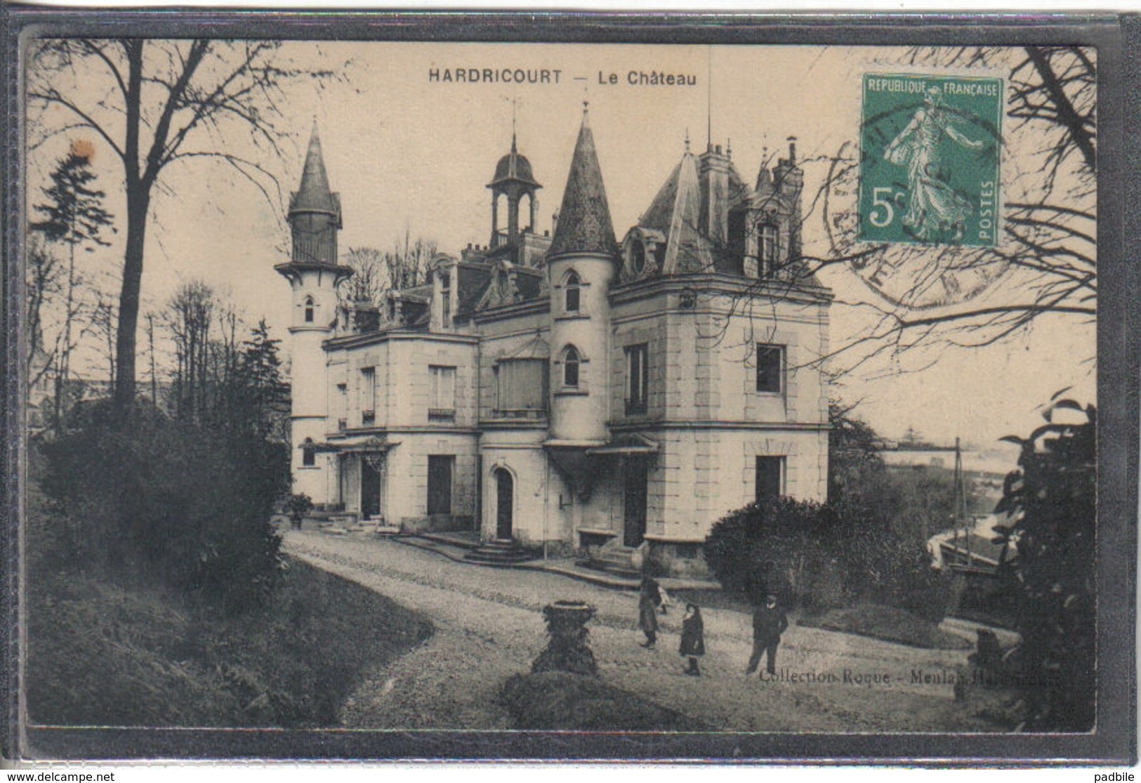 Carte Postale 78. Hardricourt  Le Chateau Très  Beau Plan - Hardricourt