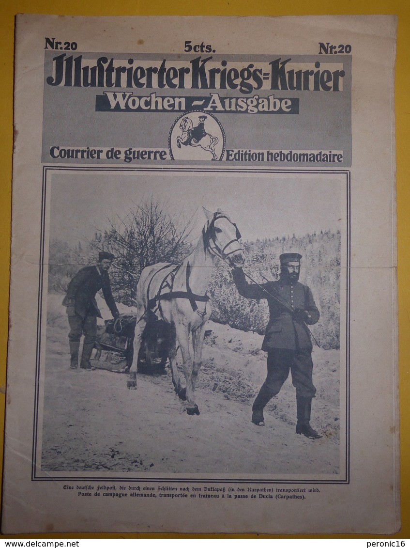 Courrier De Guerre - Edition Hebdomadaire N° 20 (Français - Allemand) - 5. Zeit Der Weltkriege
