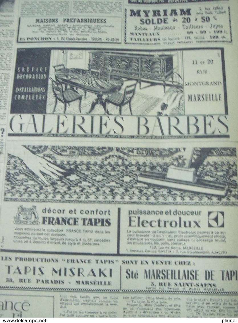 GALERIES BARBES-MARSEILLE-PUBLICITÉ ISSUE D'UN ANCIEN JOURNAL - Ex-libris