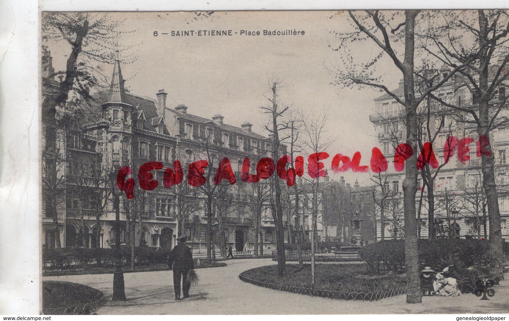 42 - ST SAINT ETIENNE - PLACE BADOUILLERE 1904 - Saint Etienne