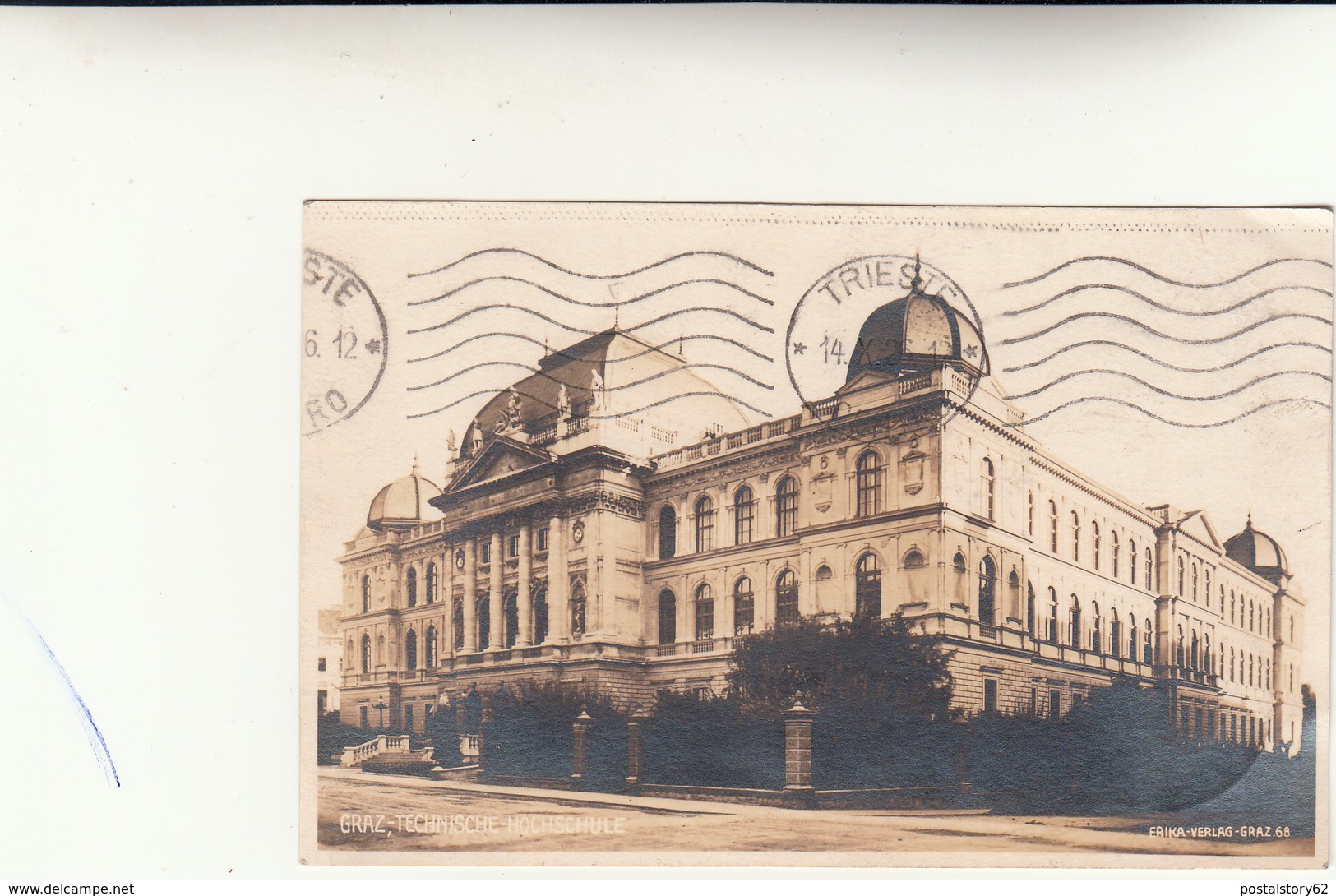 Graz To Trieste, Post Card 1926 - Storia Postale