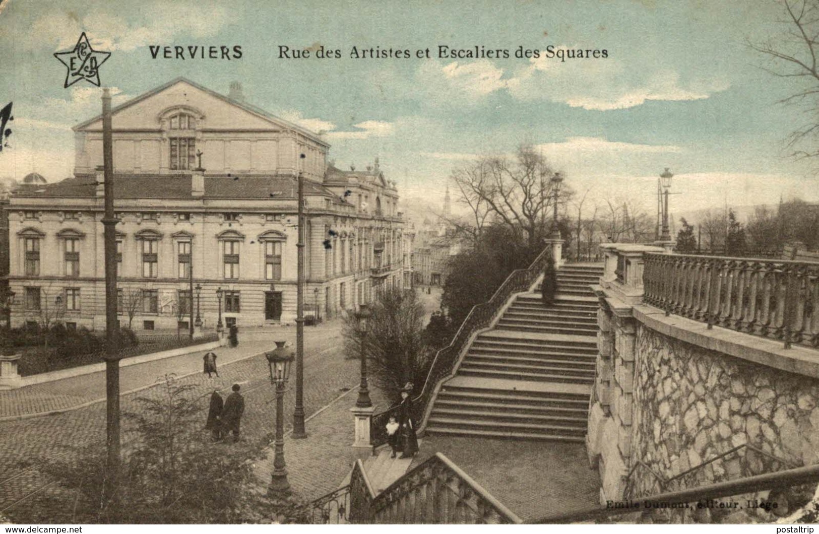 VERVIERS - Rue Des Artistes Et Escaliers Du Square - Verviers