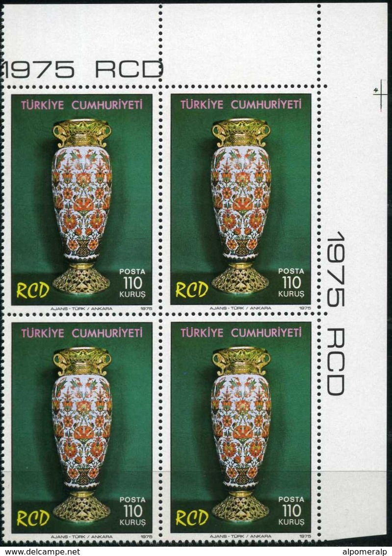 TURKEY 1975 (**) - Mi. 2357-59, Regional Coop.for Development (RCD) [Block Of Four] - Unused Stamps