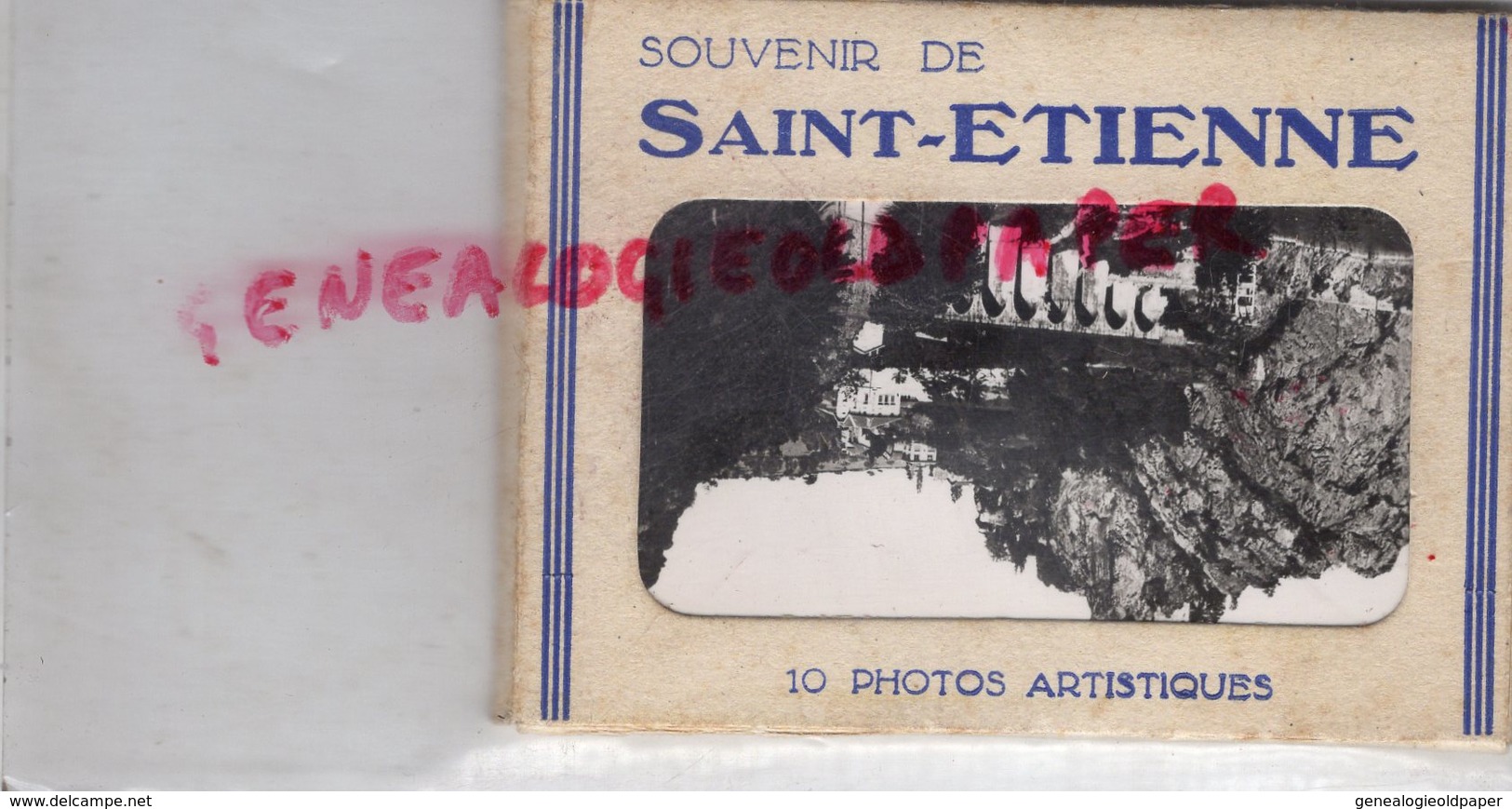 42 - ST SAINT ETIENNE- SOUVENIR JUILLET 1951 AVEC SES 10 PHOTOS - J. LAFOND EDITEUR PHOTOGRAPHE  19 RUE MICHELET - Saint Etienne