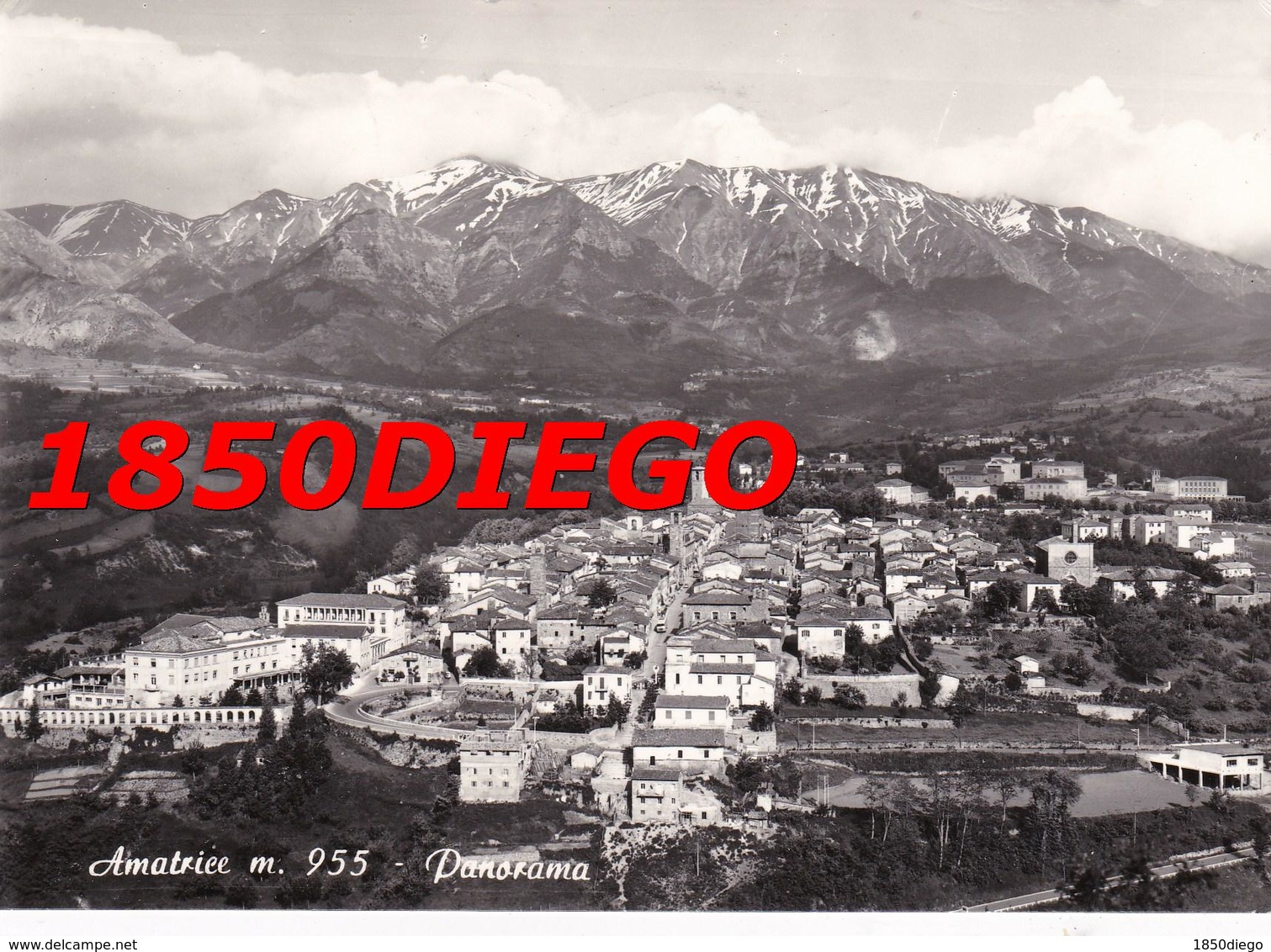 AMATRICE - PANORAMA  F/GRANDE VIAGGIATA 1962 ANIMATA - Rieti