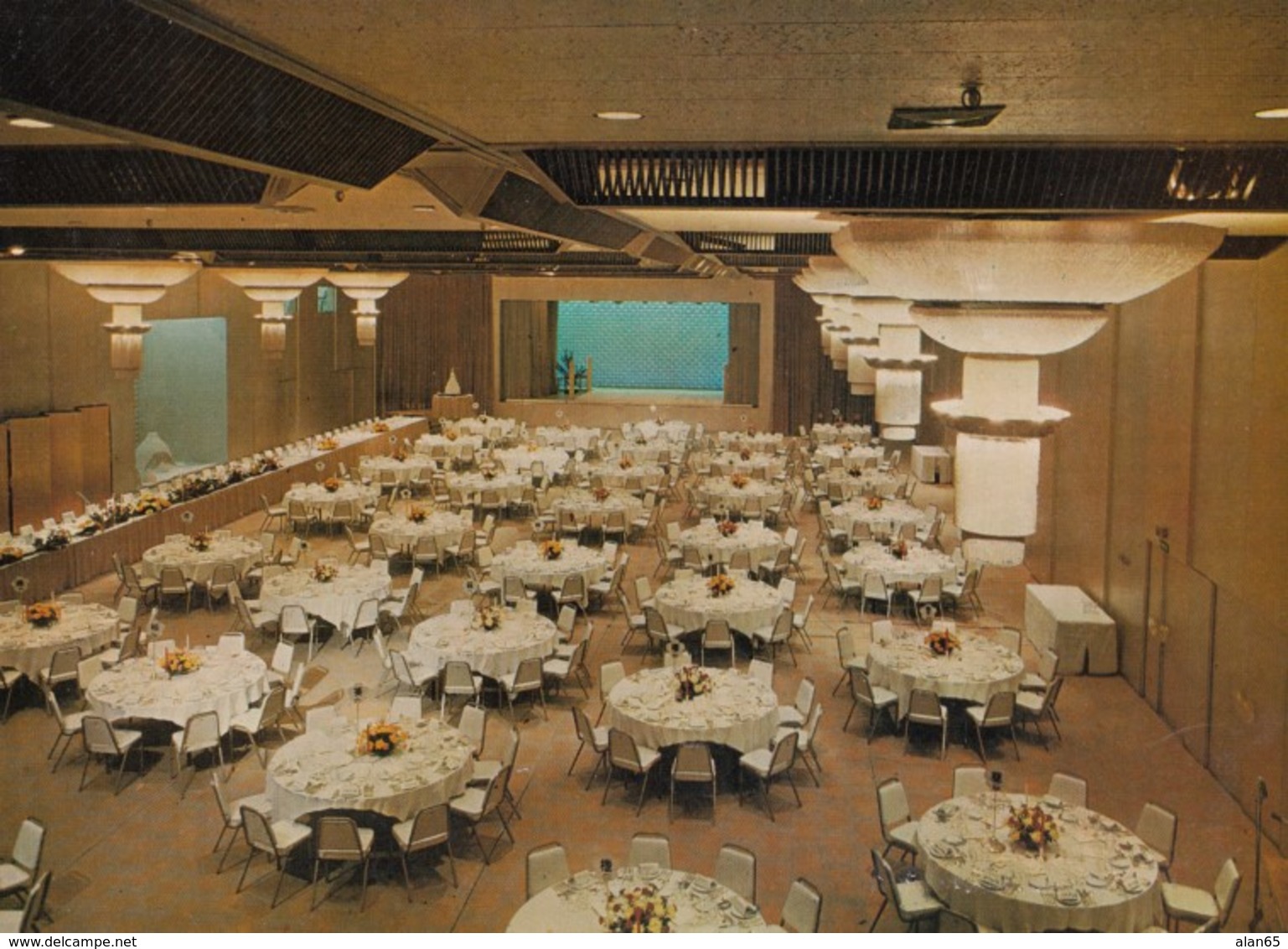 Tokyo Japan, Hilton Hote, Interior View Pearl Ballroom Banquet Facility, C1960s/70s Vintage Postcard - Tokio