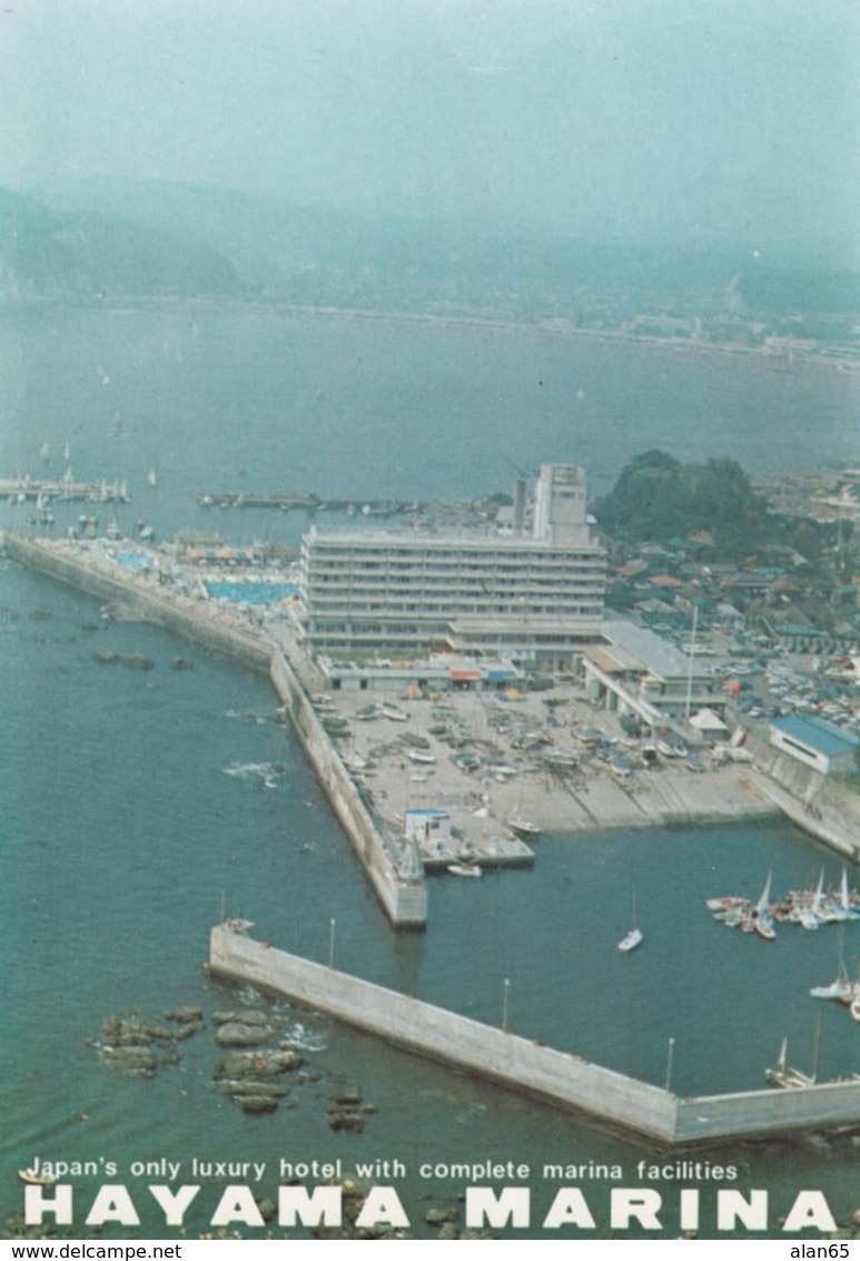 Kanagawa Japan, Hayama Marina Facilities Boats Docks, C1970s/80s Vintage Postcard - Other & Unclassified