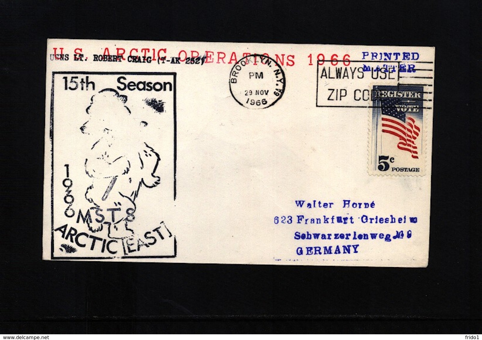 USA 1966 US Arctic Operations 1966  Interesting Cover - Events & Gedenkfeiern