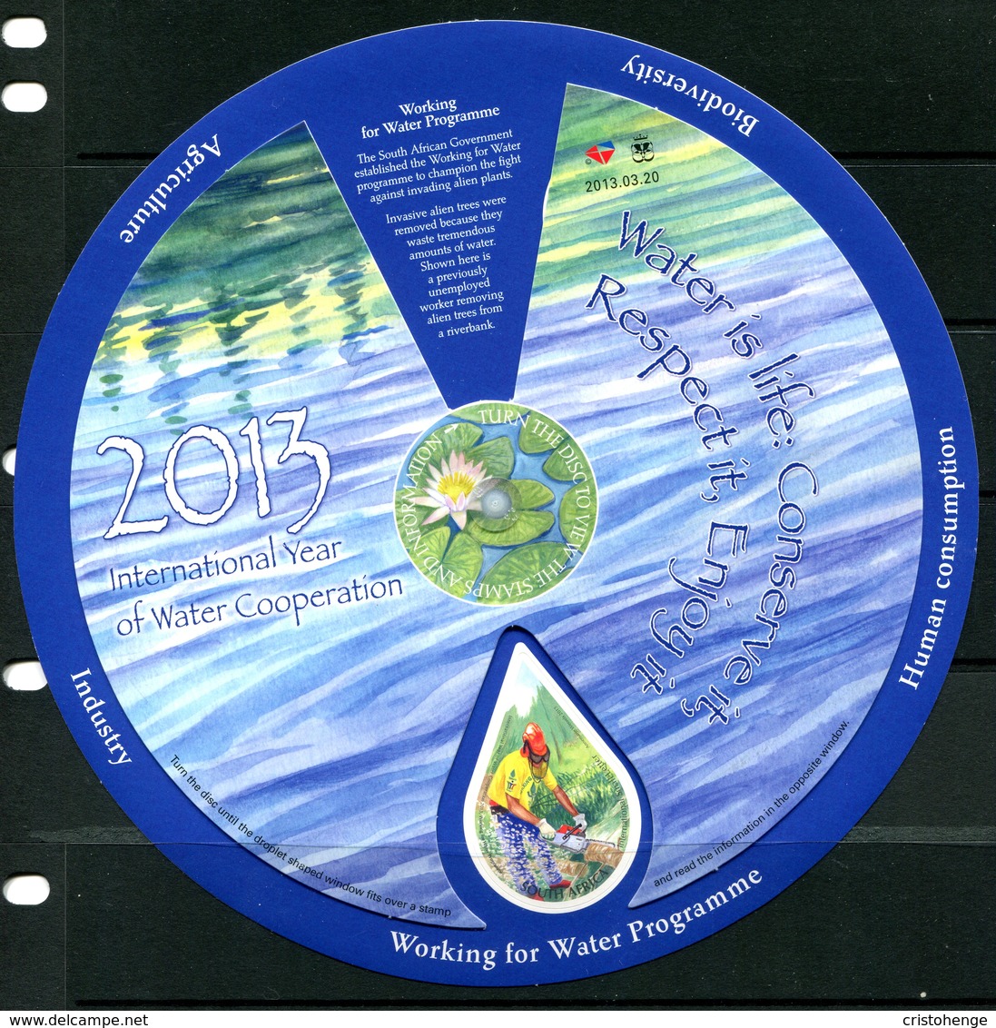 South Africa 2013 International Year Of Water Co-operation MS MNH (SG MS2004) - Unused Stamps