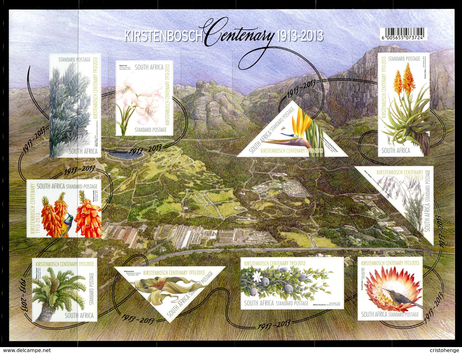 South Africa 2013 Centenary Of Kirstenbosch National Botanical Garden MS MNH (SG MS2016) - Nuevos