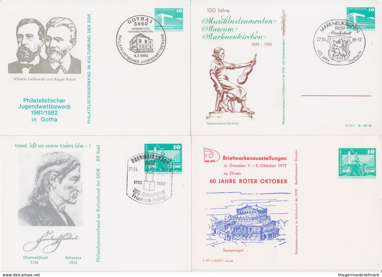 CHOICE 8 Aus 31 Privatganzsachen DDR Privatpostkarten Ca 1975-1990 AUSWAHL - Other & Unclassified