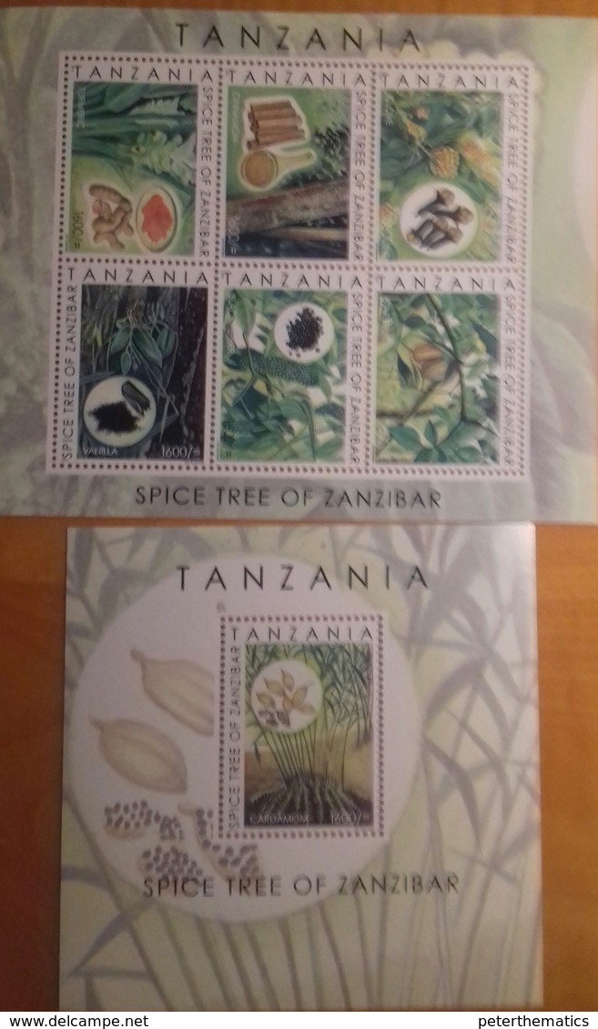 TANZANIA, 2018, MNH, PLANTS, SPICES OF ZANZIBAR, SLT+SS - Other & Unclassified