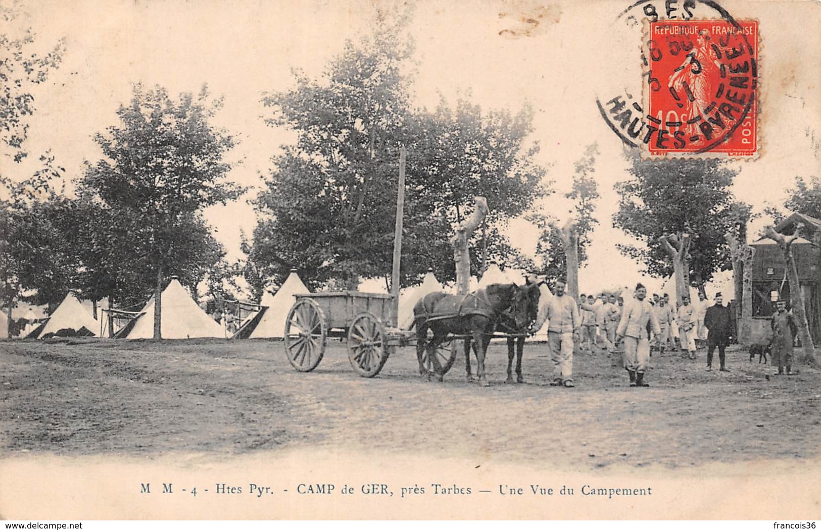 Camp De Ger (65) Près Tarbes - Une Vue Du Campement - Andere & Zonder Classificatie