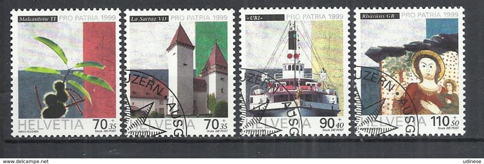 SWITZERLAND 1999 - PRO PATRIA - CPL. SET - USED OBLITERE GESTEMPELT USADO - Used Stamps