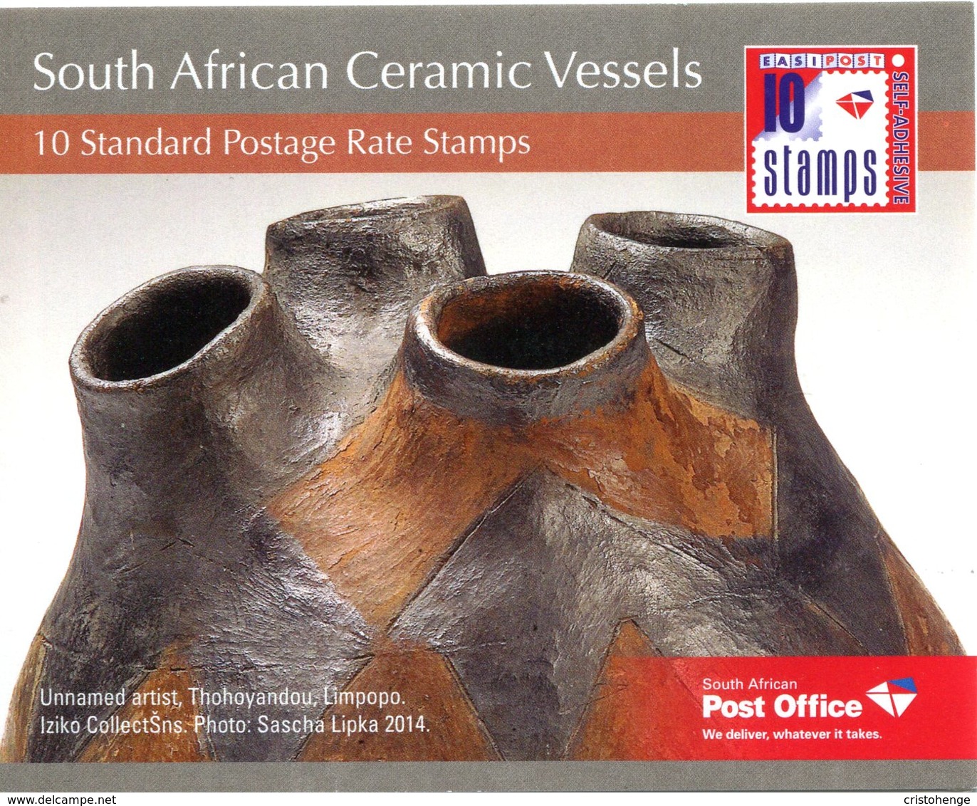 South Africa 2014 Ceramic Vessels Booklet (SG Unlisted) - Libretti