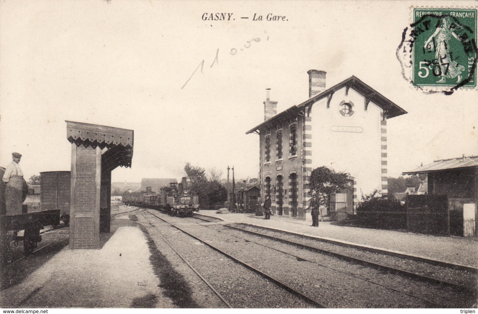 Gasny - La Gare - Train - Autres & Non Classés