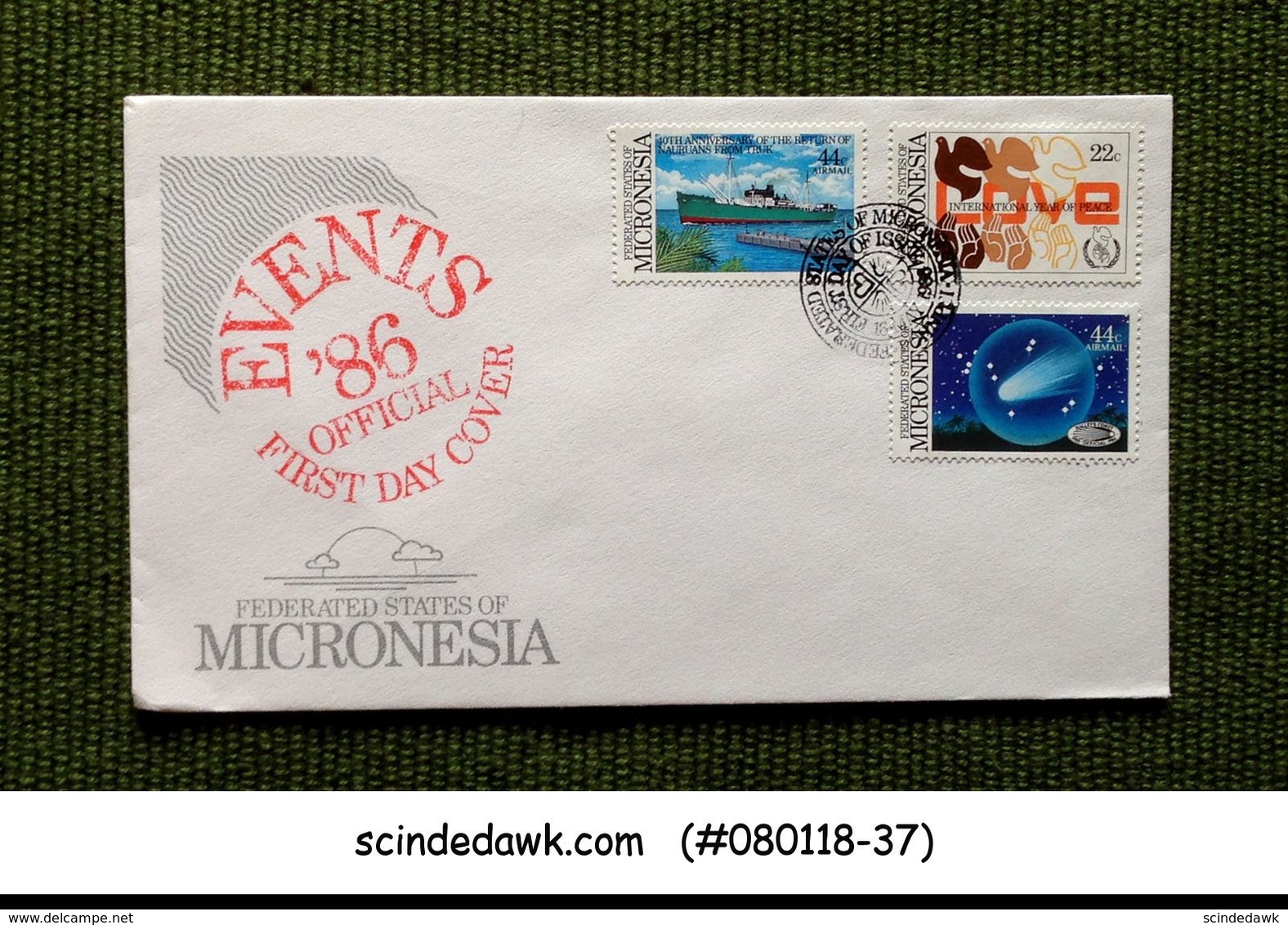MICRONESIA - 1986 EVENT '86 - 3V - FDC - Mikronesien