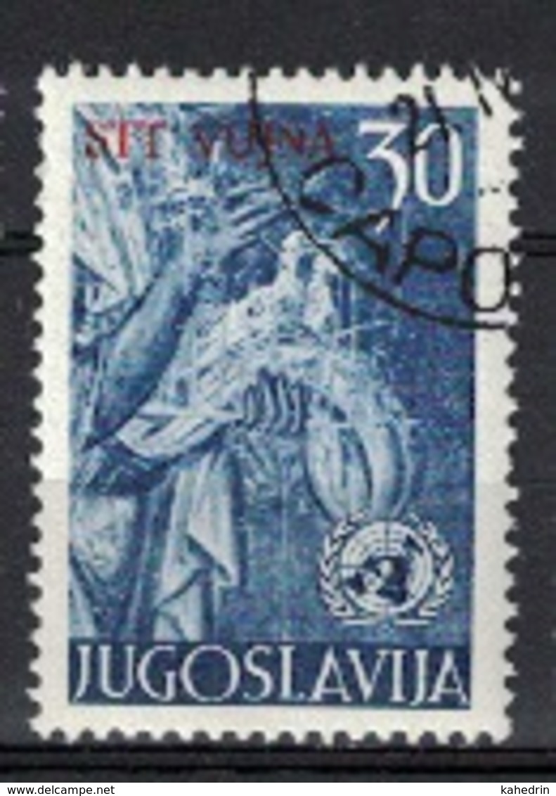 Italy Yugoslavia Trieste 1953 Zone B, United Nations (o), Used - Oblitérés