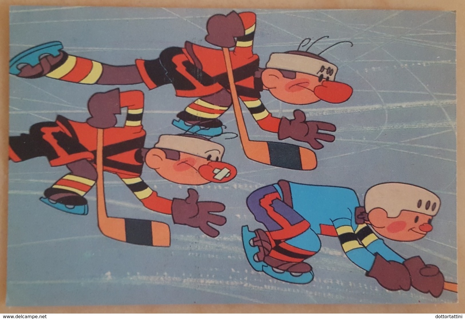 ICE HOCKEY - Soviet Union 1969 Мату-реванш Comic  Nv - Deportes De Invierno