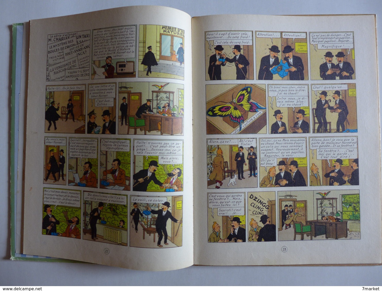 Hergé - Tintin. Les 7 Boules De Cristal / 1964 - B35 - Tintin