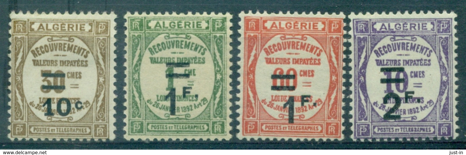 ALGERIE  Taxe N°21 / 24 N X . TB Cote :53 €. - Timbres-taxe