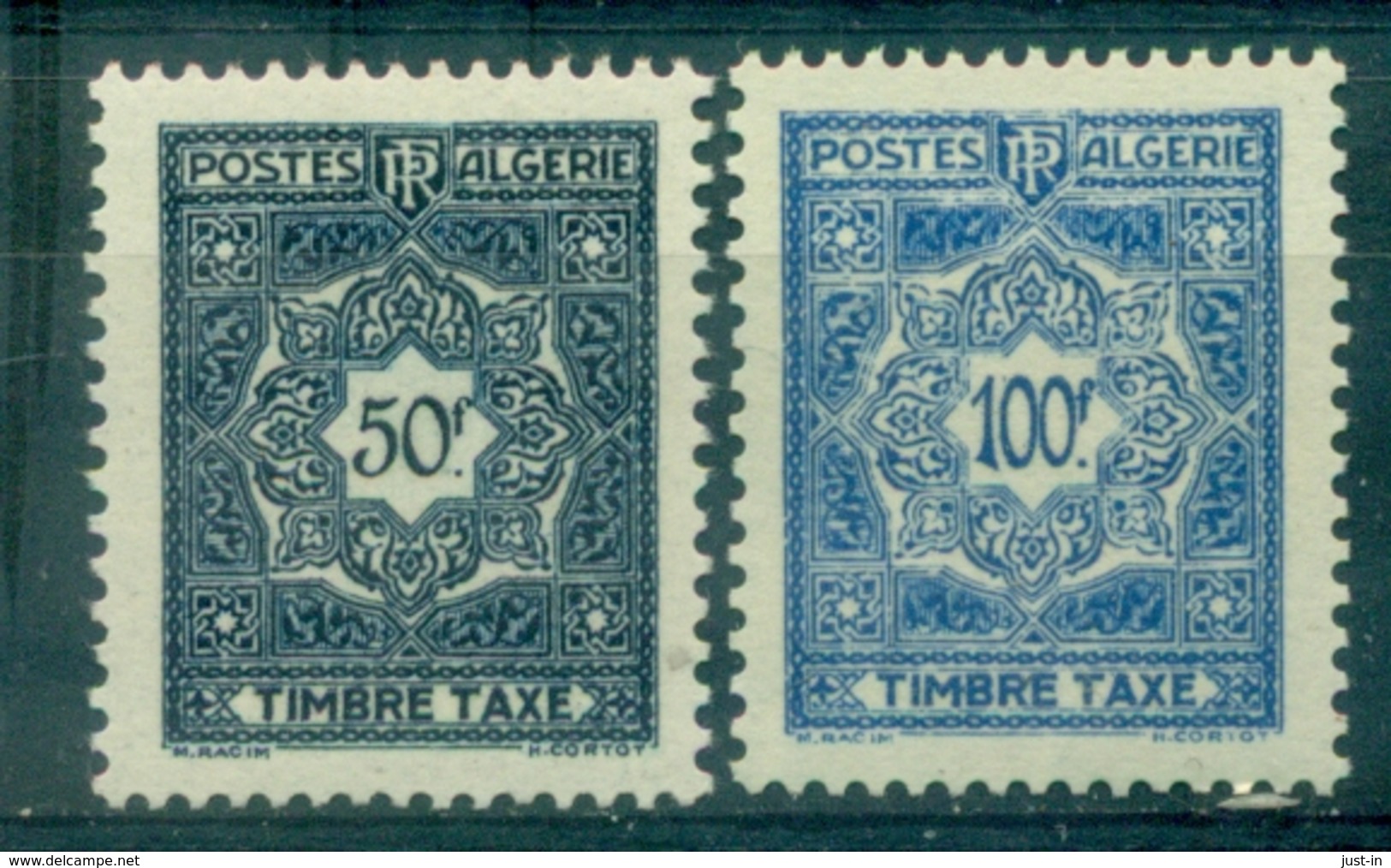 ALGERIE  Taxe N°47 / 48 N Xx . TB Cote :18.20 €. - Timbres-taxe