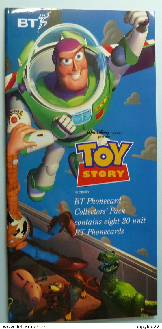 UK - Great Britain - BT - Toy Story - Set Of 8 - 20 Units - Mint In Folder - BT Ensembles De Collection