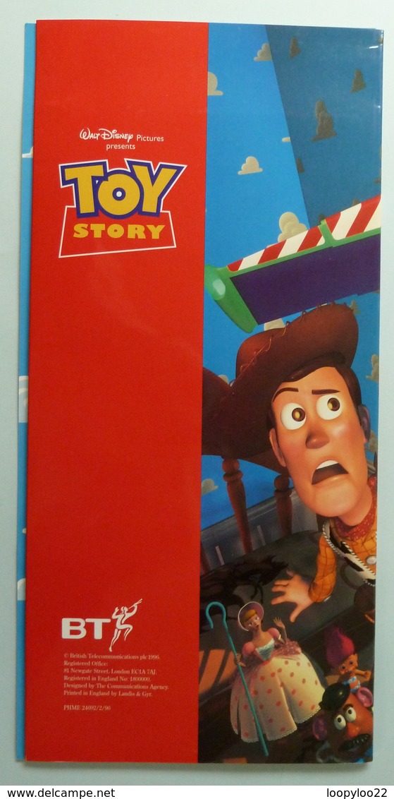 UK - Great Britain - BT - Toy Story - Set Of 8 - 20 Units - Mint In Folder - BT Insieme Da Collezione