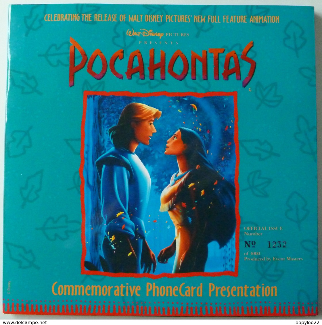 New Zealand - GPT - Walt Disney Pocahontas - Limited Edition 3000ex - Mint In Folder - New Zealand