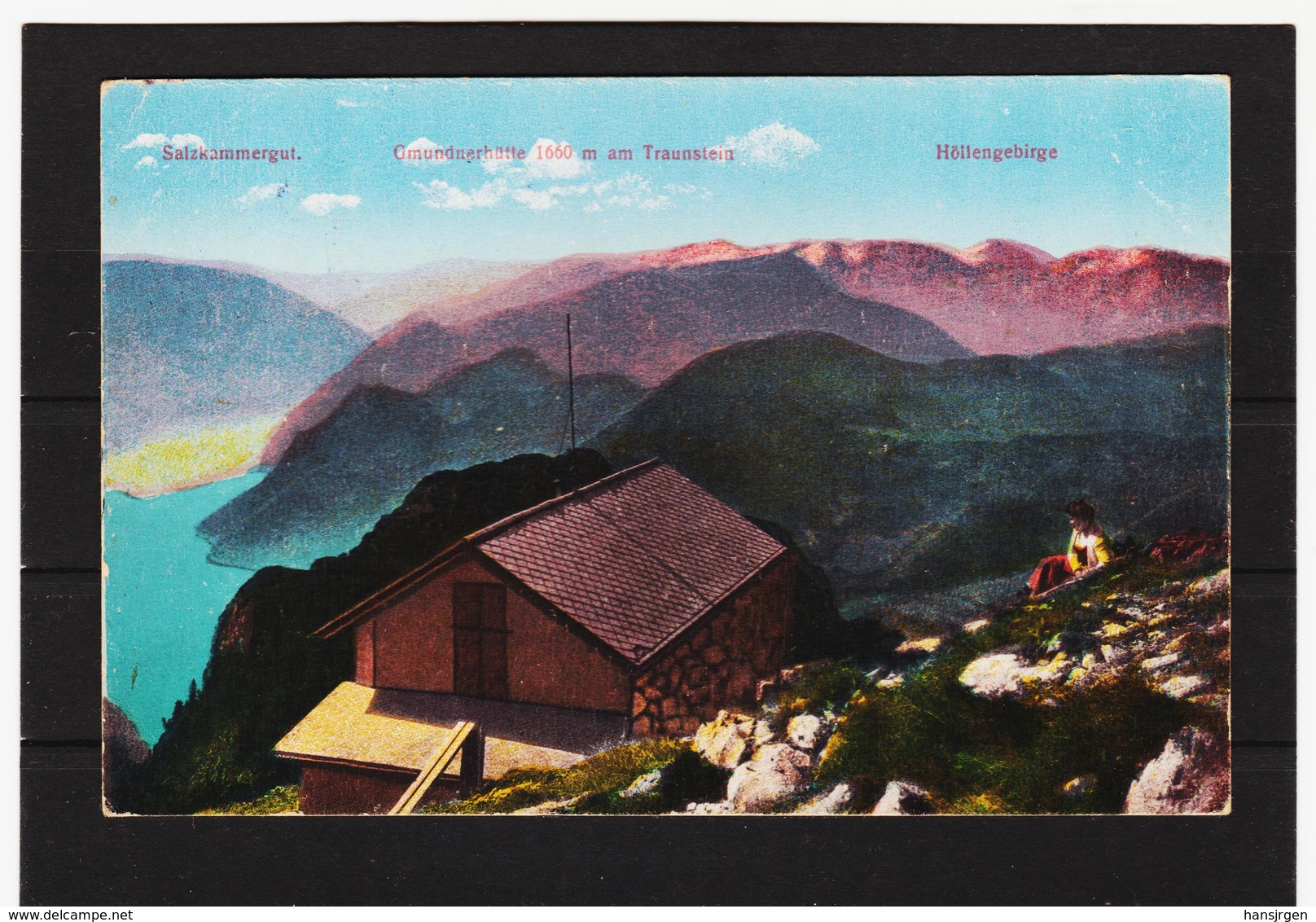 KTM283 POSTKARTE JAHR 1913 GMUNDNRTHÜTTE Höllengebirge GEBRAUCHT Siehe ABBILDUNG - Gmunden