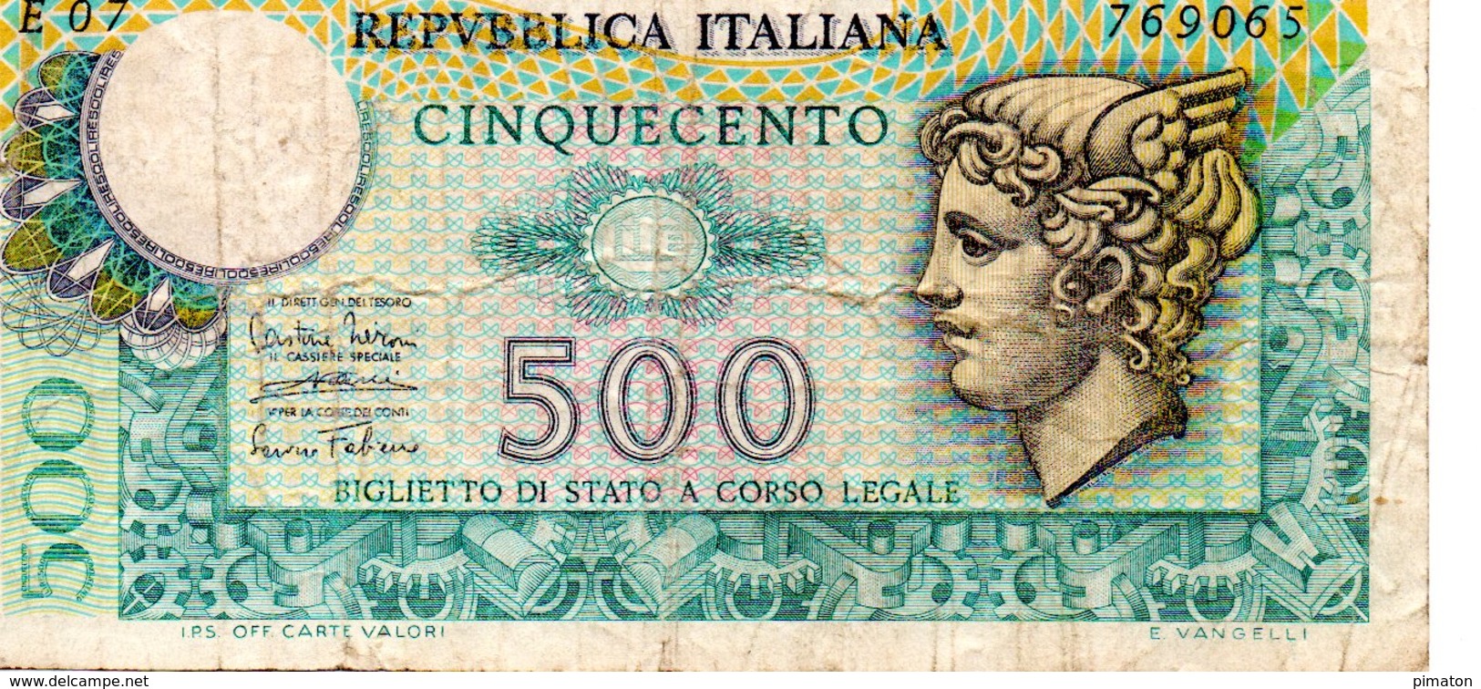 CINQUECENTO LIRE ( 1974 ) - 500 Lire