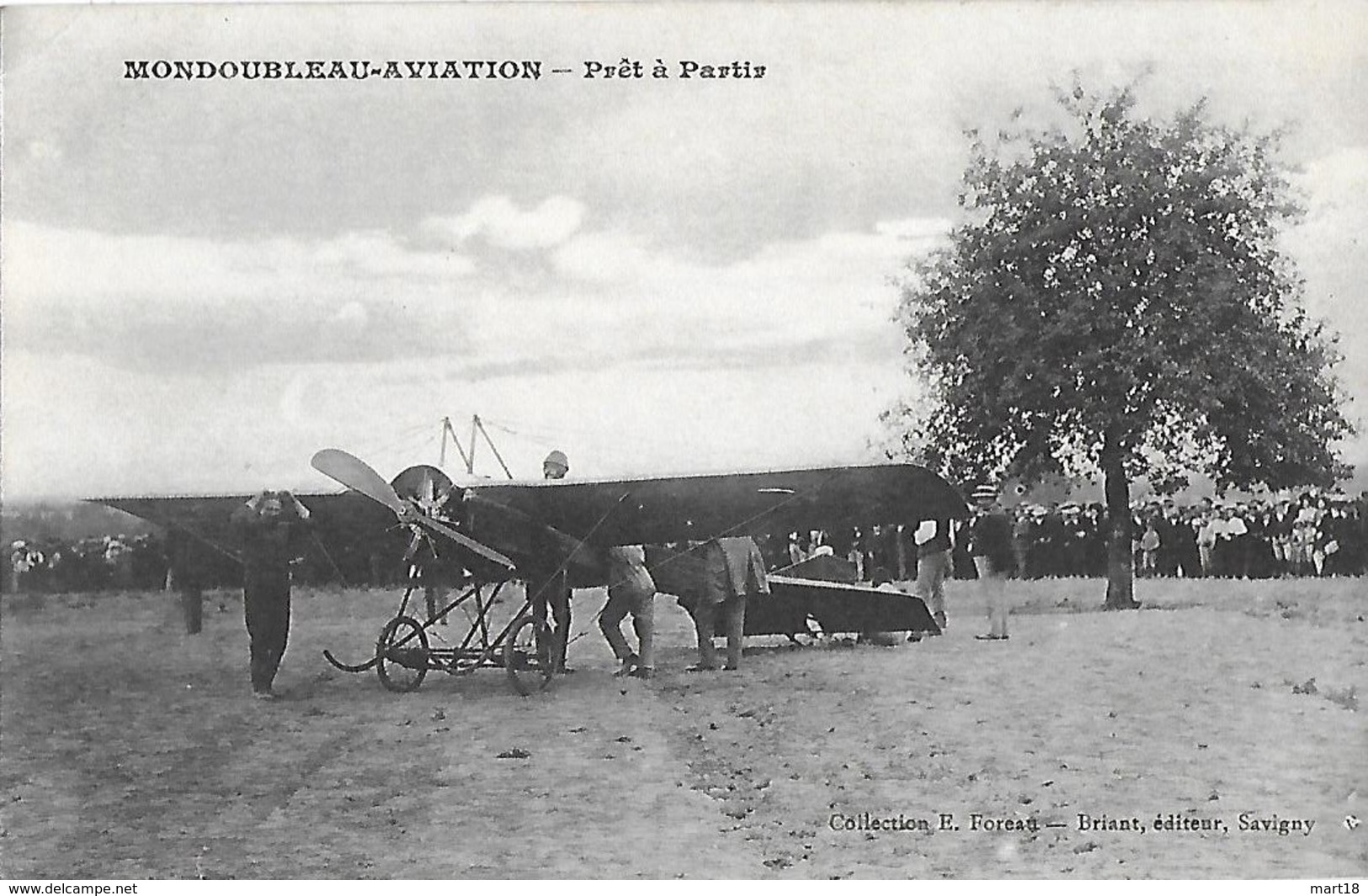 Carte Postale - MONDOUBLEAU - AVIATION (41) - Prêt à Partir - Avion - An 1910 - - Other & Unclassified