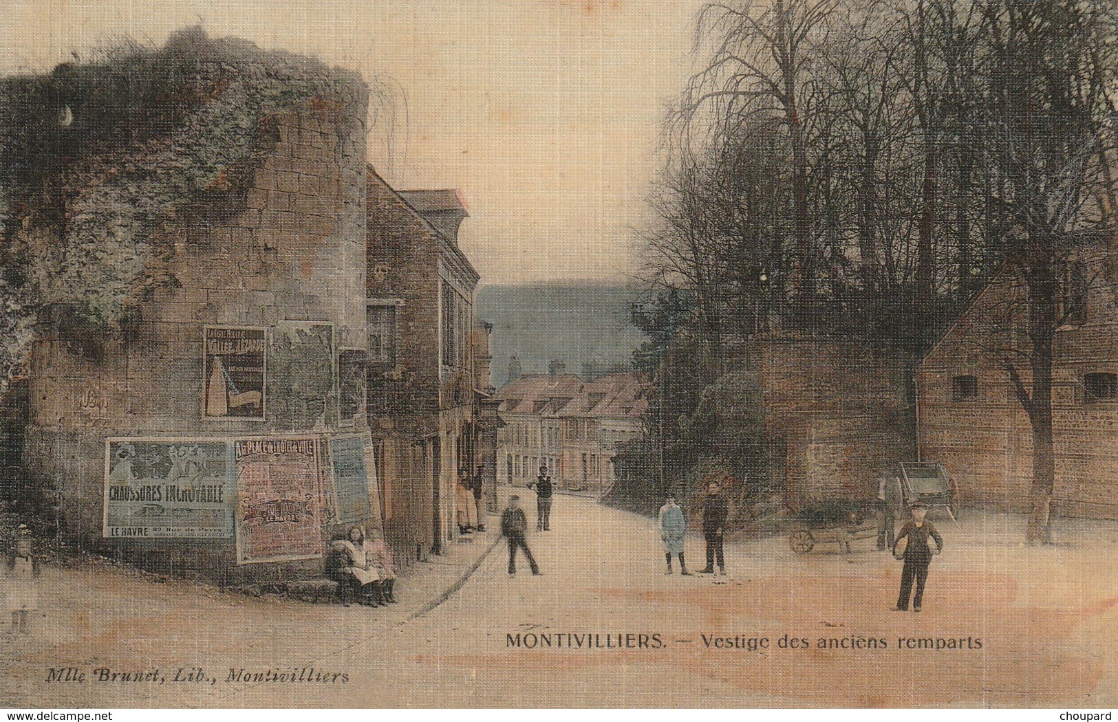 76 -Très Belle Carte Postale Ancienne De  MONTIVILLIERS   Vestige Des Anciens Remparts - Montivilliers