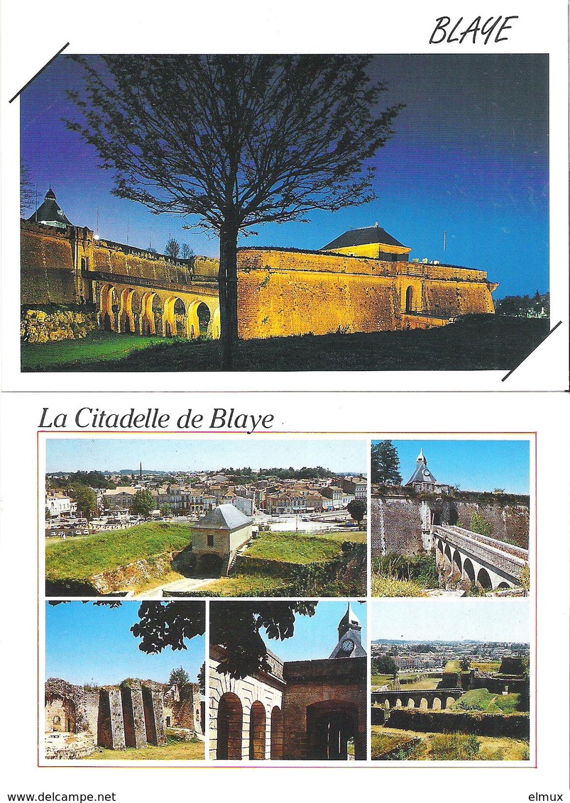 BLAYE. 2 CP La Citadelle - Multivues - Blaye